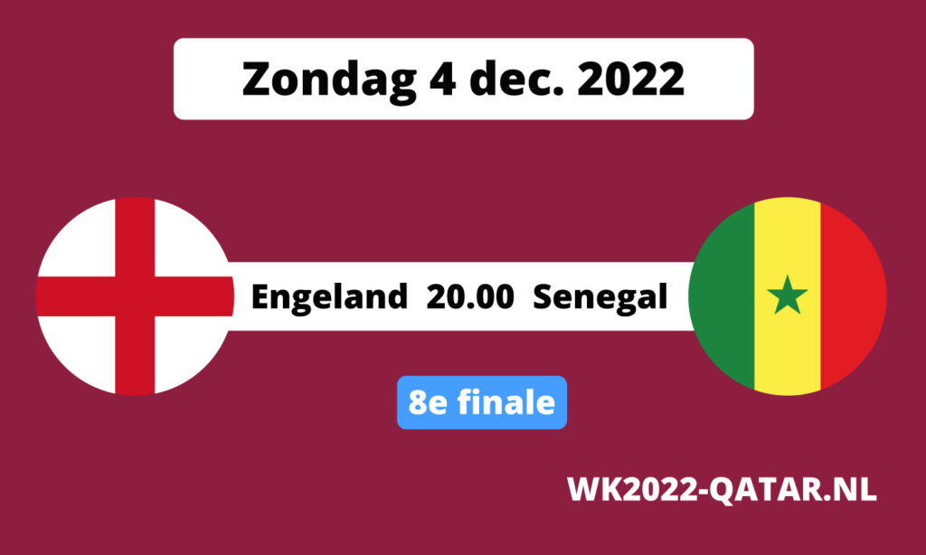 Engeland Senegal achtste finale voorspelling WK 2022